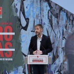 El consejero de Presidencia, Justicia y Administración Local, Miguel Ángel García Martín, en la presentación de una encuesta regional el pasado enero