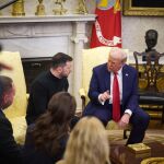 Donald Trump y Volodimir Zelenski en el Despacho Oval