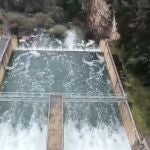 La presa de Ulldecona vierte por aliviadero, Regajo y Algar siguen desaguando y María Cristina asume bien el caudal