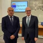 Javier Iglesias y Jesús María Ortiz presentan el Plan de Carreteras