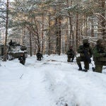 Militares españoles en la misión de defensa y disuasión de Letonia