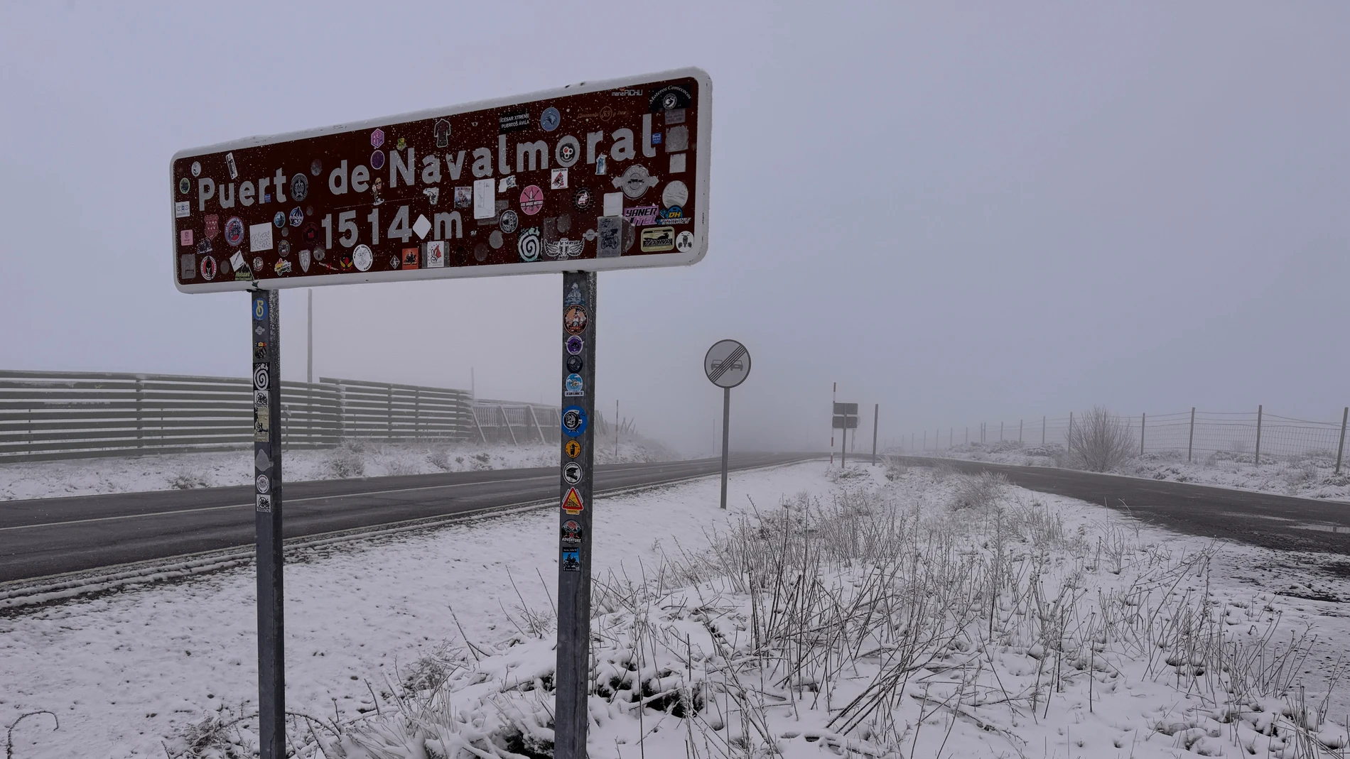 Las carreteras de la provincia de Ávila son las más afectadas por la nieve