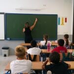 Clase de un colegio de educación concertada 