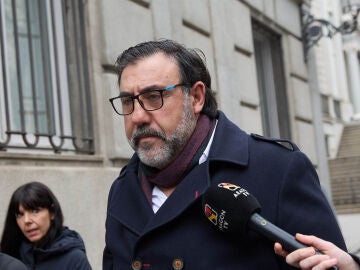 El hermano de Koldo, Joseba Garc&iacute;a, a su llegada al Tribunal Supremo para declarar como testigo