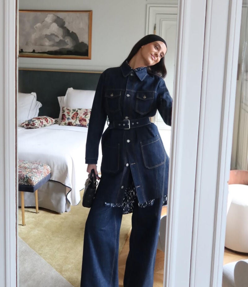El look de Victoria Federica para el desfile de Dior.