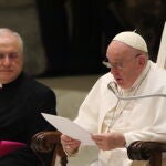 El Papa Francisco durante una Audiencia General en el Aula Paolo VI del Vaticano