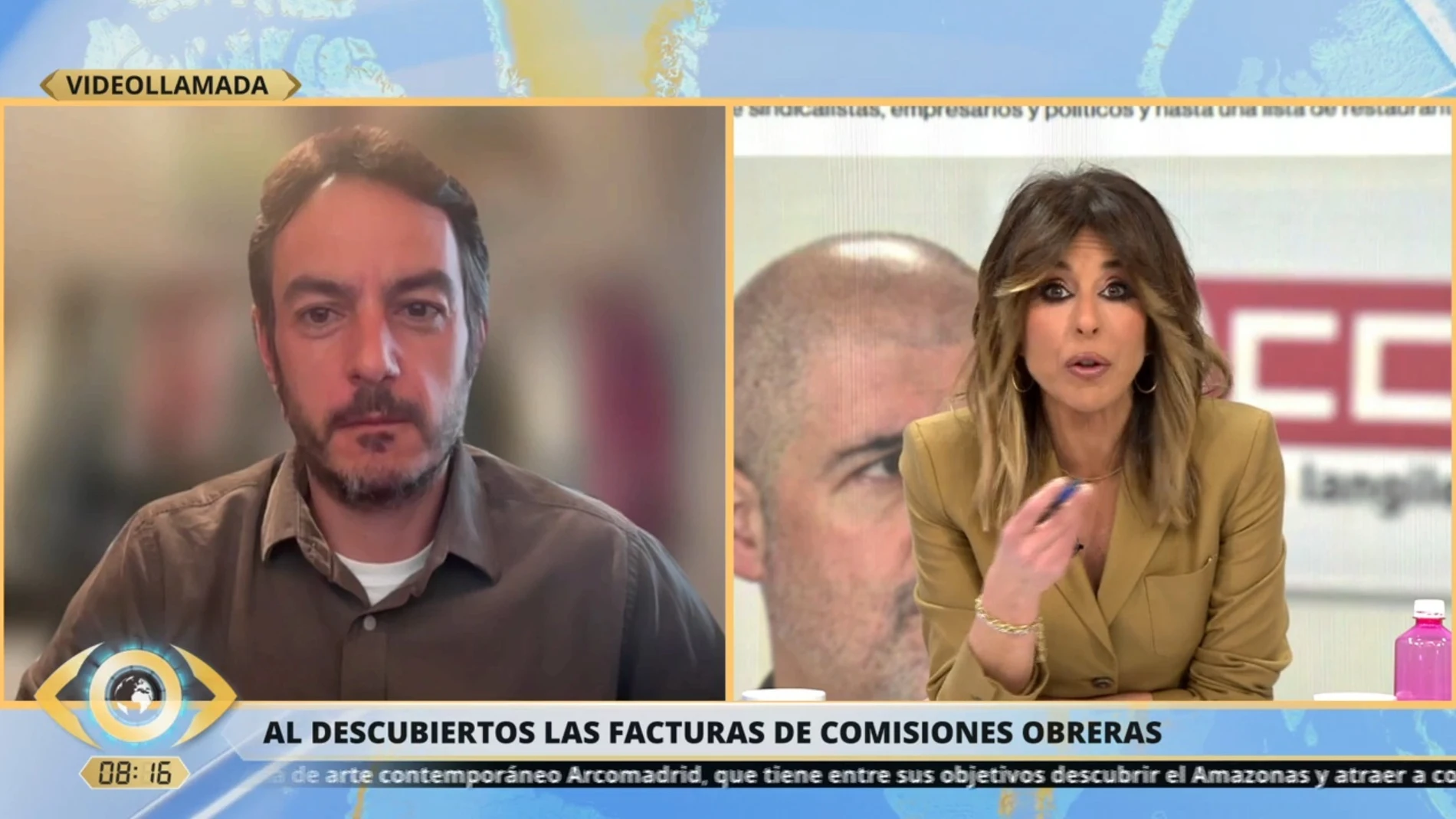 Pelayo Barro junto a Ana Terradillos en 'La mirada crítica'