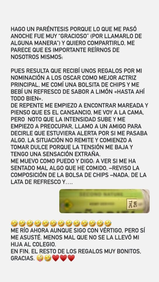 Story de Karla Sofía Gascón