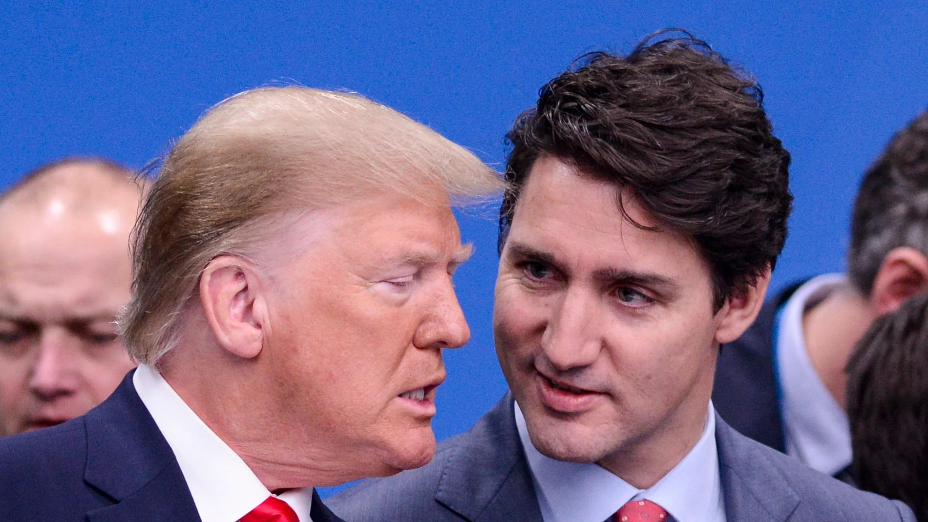 (Foto de ARCHIVO)December 4, 2019, Watford, England, Great Britain: Prime Minister Justin Trudeau and U.S. President Donald Trump arrive to take part in a plenary session at the NATO Summit in Watford, Hertfordshire, England, on Wednesday, Dec. 4, 2019.Europa Press/Contacto/Sean Kilpatrick04/12/2019 ONLY FOR USE IN SPAIN