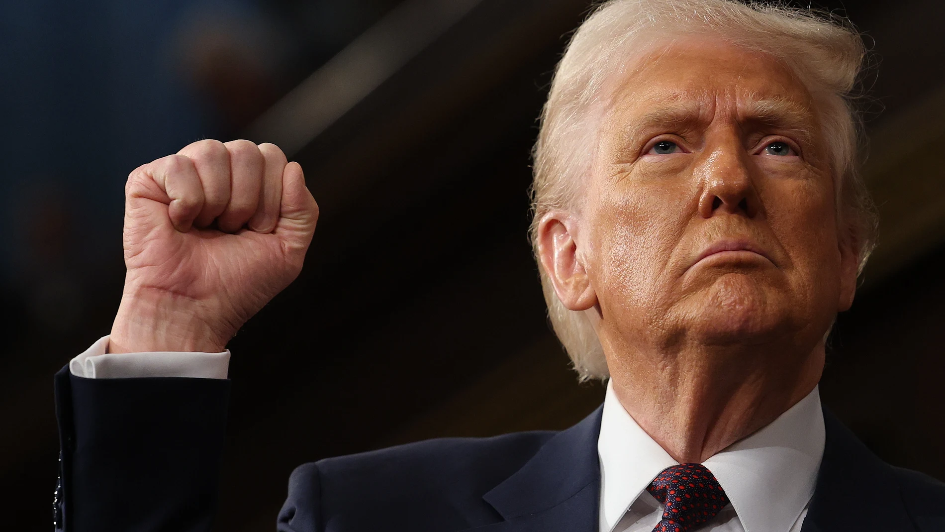 WASHINGTON (United States), 05/03/2025.- US President Donald Trump addresses a joint session of the United States Congress at the US Capitol in Washington, DC, USA, on 04 March 2025. (Estados Unidos) EFE/EPA/WIN MCNAMEE / POOL