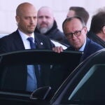 El líder de la CDU, Friedrich Merz, tras una reunión en la Cancillería el 5 de marzo