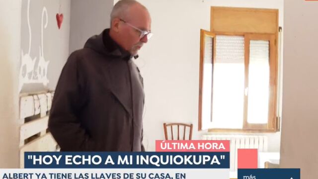 Un vecino recupera su casa tras sufrir a un inquiokupación en directo