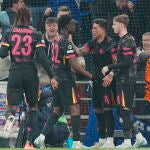 Los jugadores del Chelsea celebran un gol ante el Copenhague