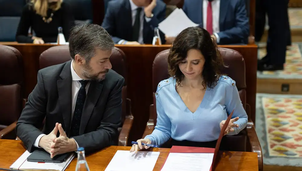 MADRID.-Ayuso defiende su "ortodoxia financiera" pese a que el Gobierno quiera "hundir a deudas" a las CCAA