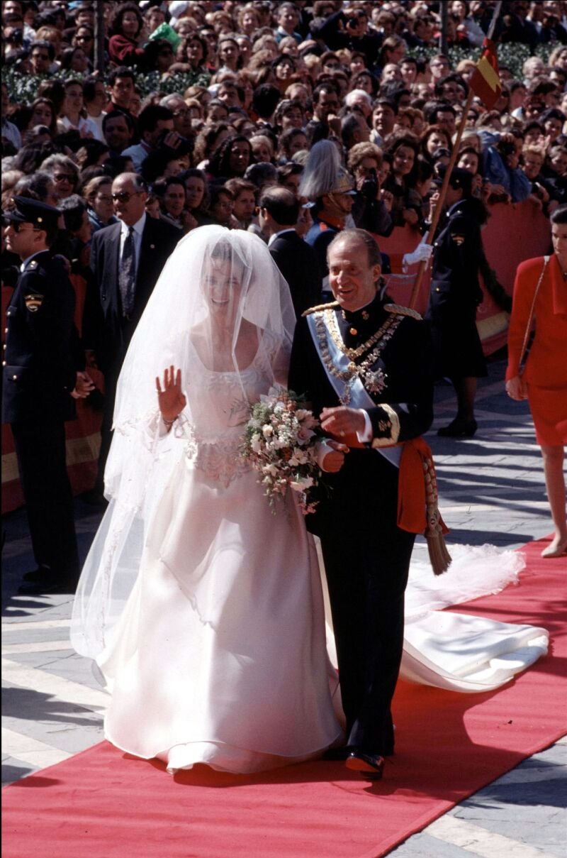 El vestido de novia de la Infanta Elena.