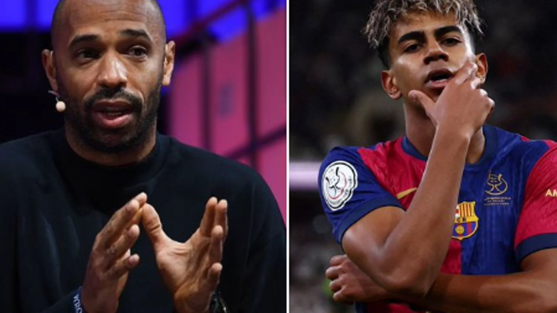 Thierry Henry y Lamine Yamal