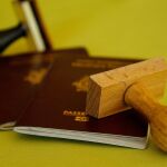 Imagen de archivo de un pasaporte