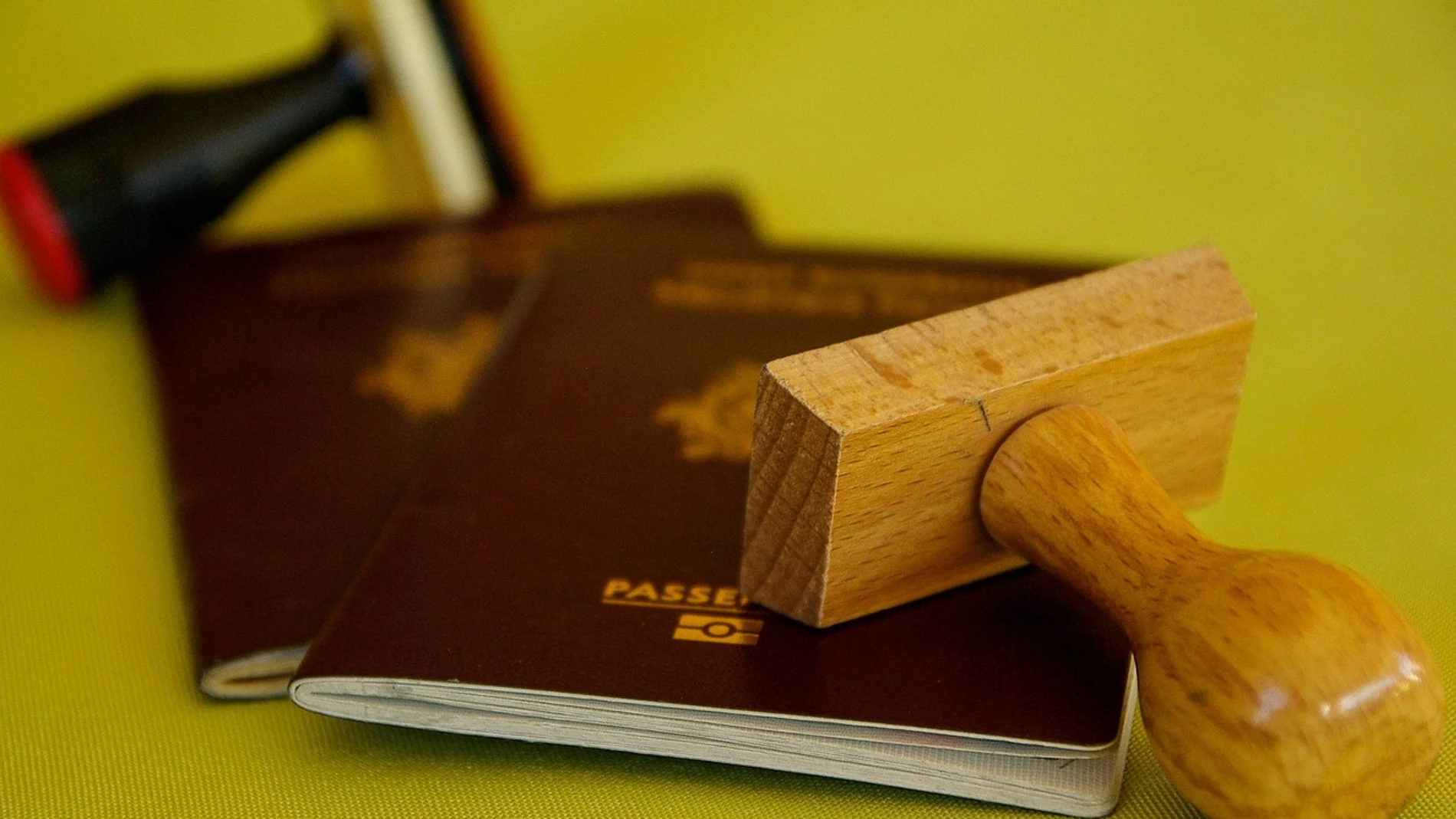 Imagen de archivo de un pasaporte