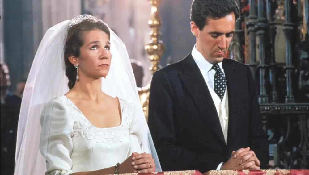 El vestido de novia de la Infanta Elena.
