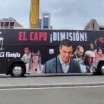 El "Capobus" de Hazte Oír, pasando por Plaza de Castilla 