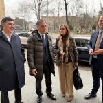 Carmen Fúnez en Salamanca, junto a Carlos García Carbayo, David Mingo y Bermúdez de Castro