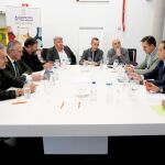 El presidente de la Diputación de Valladolid, Conrado Íscar, se reúne con los presidentes de las DO de la provincia