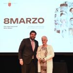 López Miras junto a ‘Chitina’ Martínez, premiada por la Región como Mujer del Año
