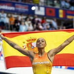 Ana Peleteiro, oro en triple salto