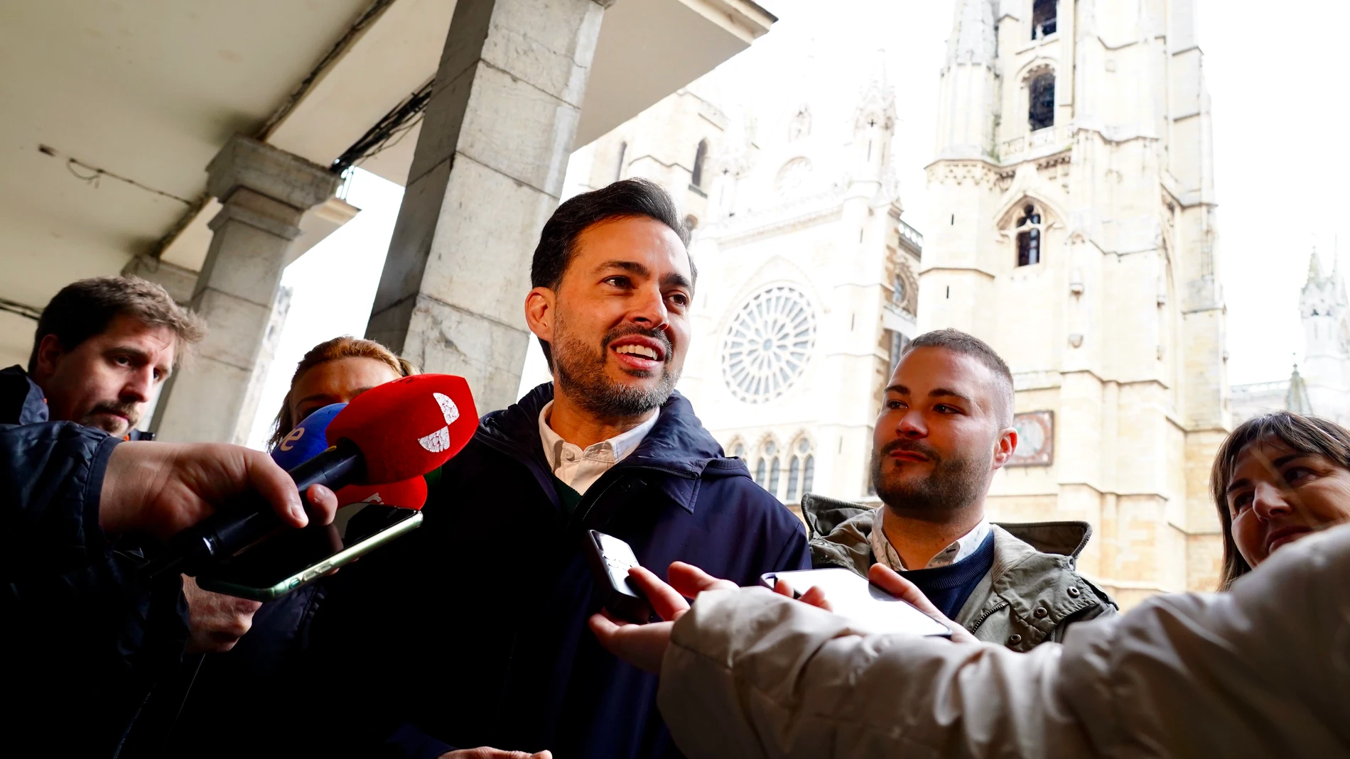 El candidato al PSOE de León, Diego Moreno