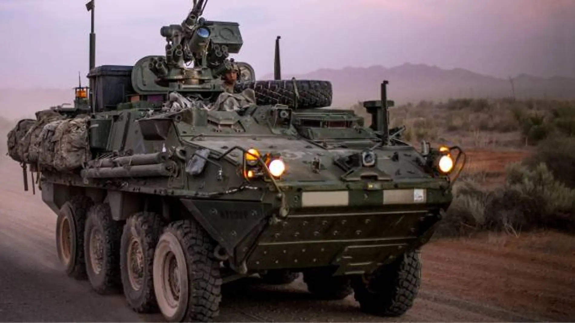 Los vehículos blindados Stryker usarán el sistema de Collins Aerospace.