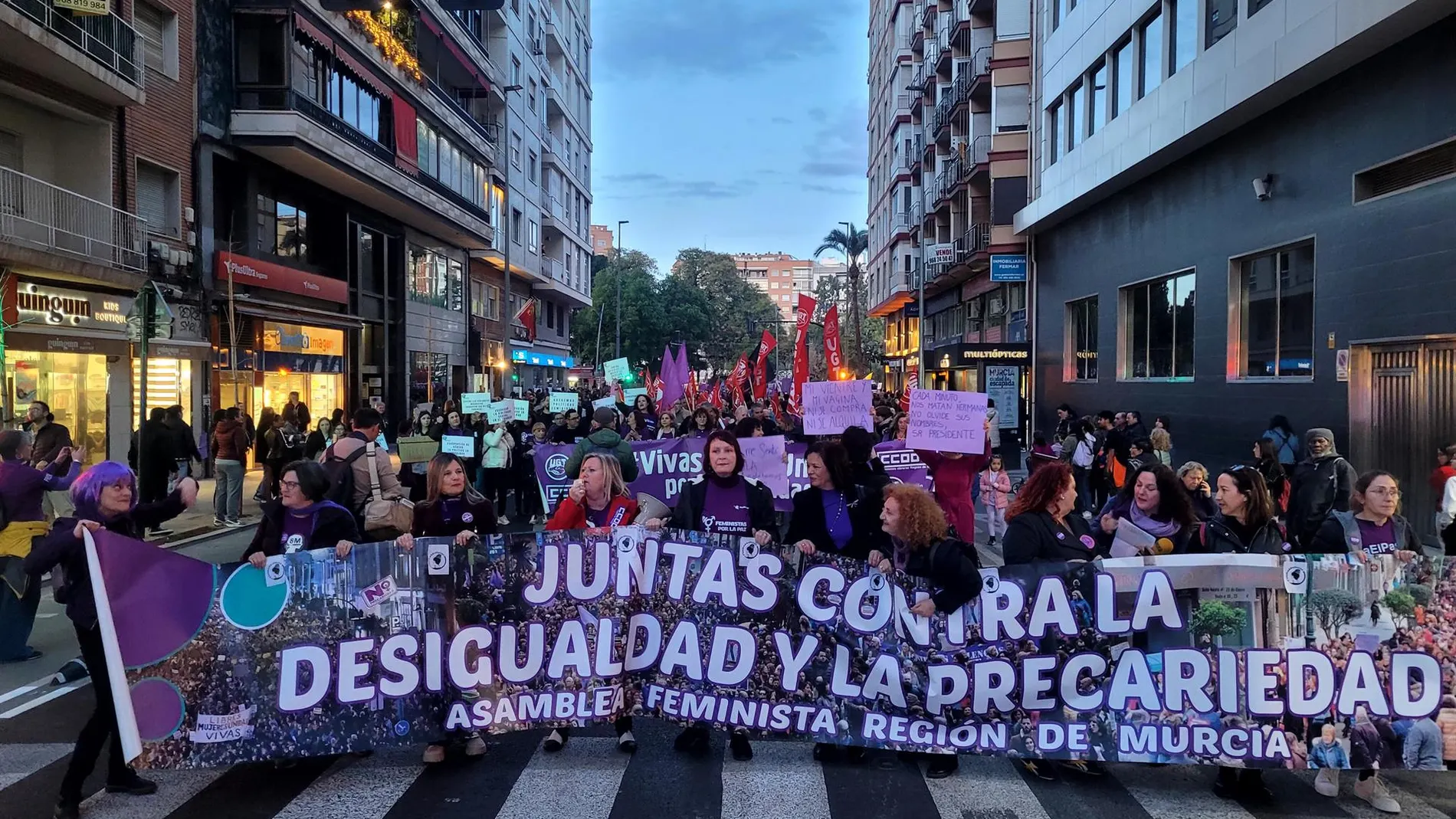 8M.- Murcia conmemorará este sábado el 8-M con una manifestación principal desde la Plaza de la Universidad