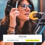 Cartel del premio dedicado a Anna Pérez Pagès.