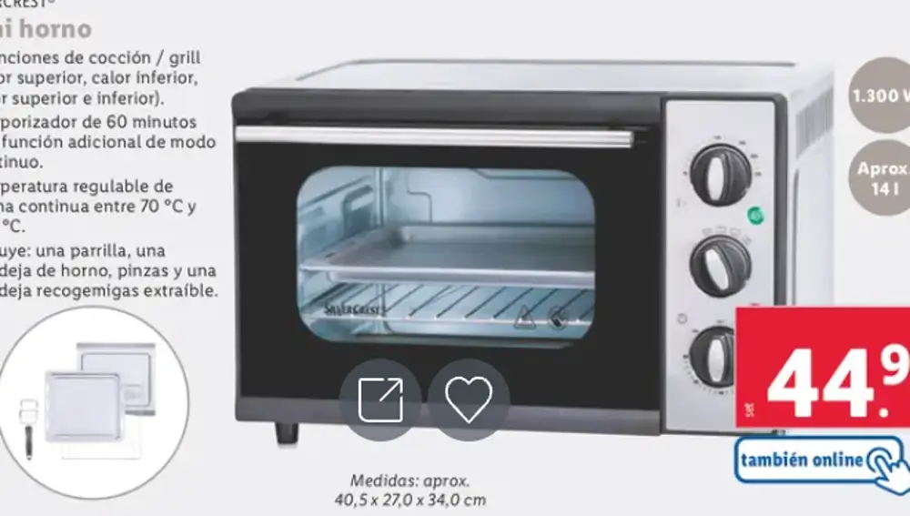Mini horno Lidl