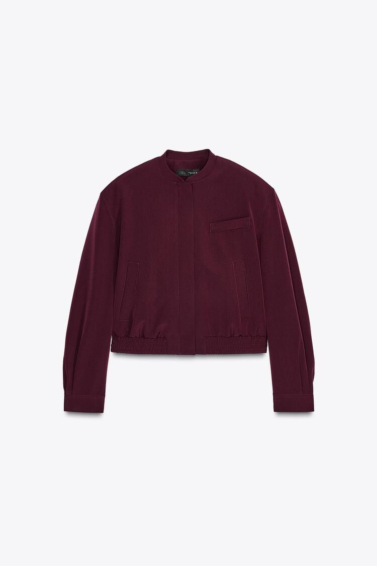 Bomber burdeos.