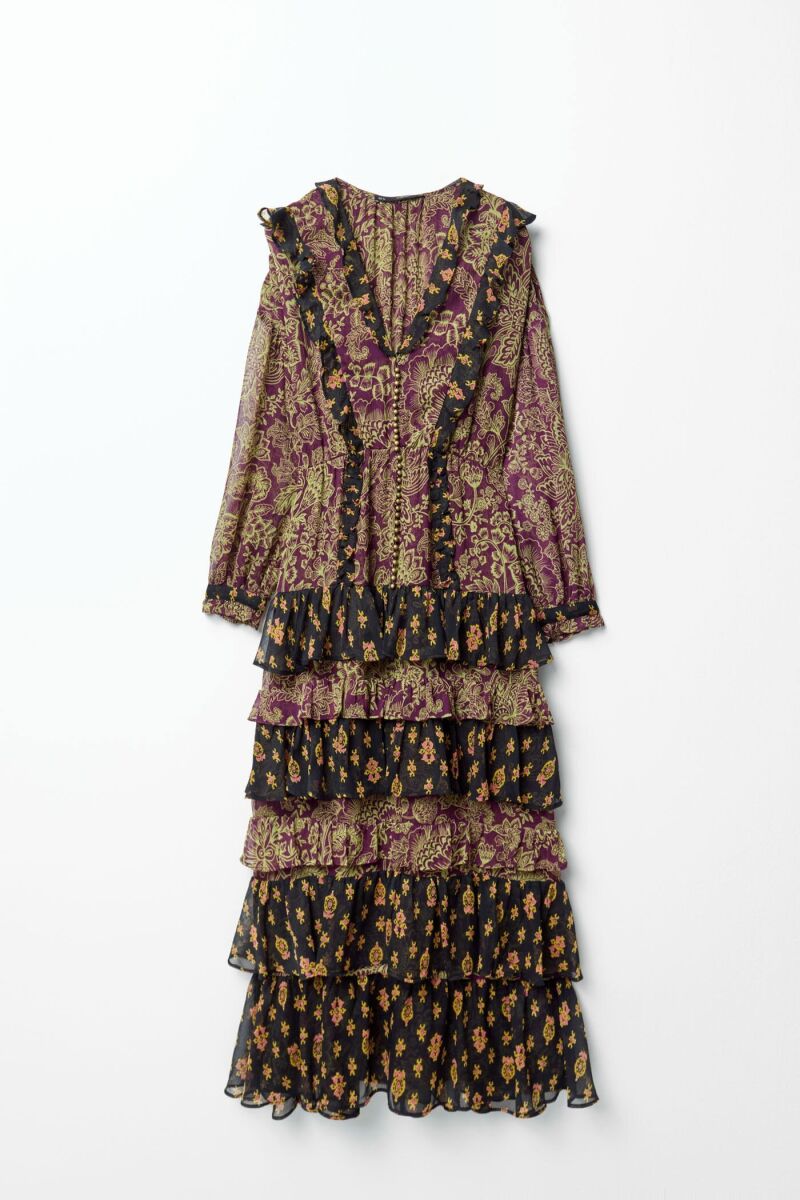 Vestido patch estampado