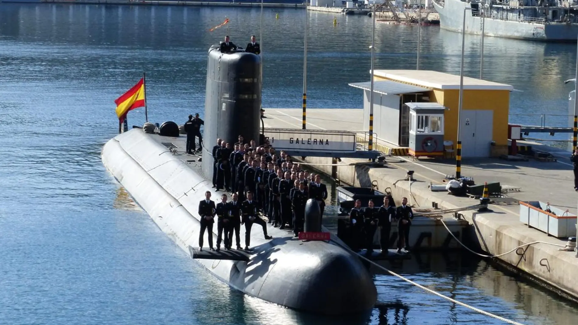 El submarino "Galerna" participa en la misión "Sea Guardian" de la OTAN