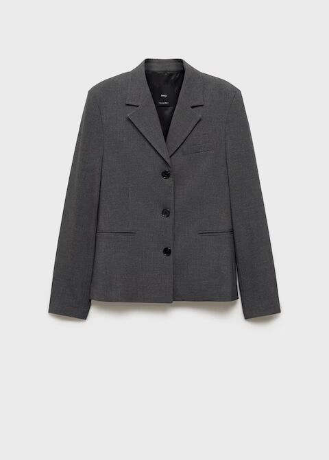 Blazer traje recta botones