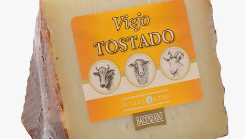 Queso viejo tostado