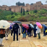 Lluvia en Málaga