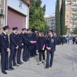 La alcaldesa en el Parque de Bomberos de Valencia