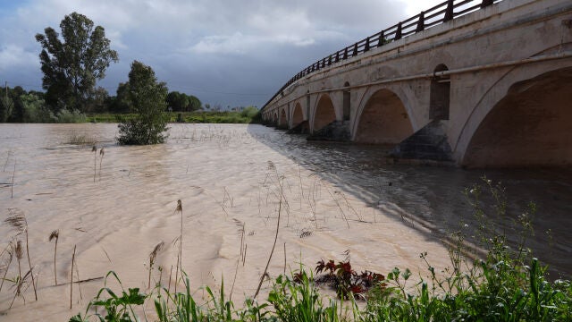 Jerez vigila el Guadalete, cercano a la cota de 5 metros, y podría pasar a alerta naranja