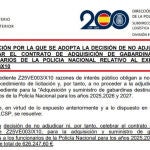 La Dirección General de la Policía anula la licitación para la compra de gabardinas por valor de 626.247 euros