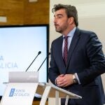 El conselleiro de Presidencia, Xustiza e Deporte, Diego Calvo