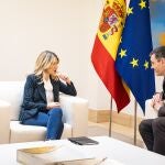 Reunión de Sánchez con Díaz para hablar del gasto en Defensa