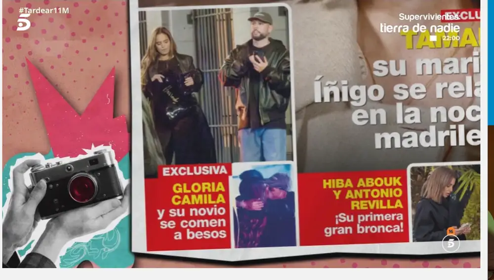 Gloria Camila y Álvaro García se besan en plena calle