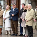Minuto de silencio en el ayuntamiento de Burgos