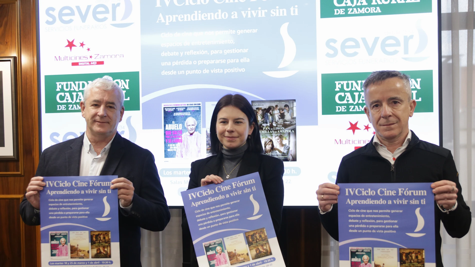 Caja Rural de Zamora presenta el IV Ciclo de Cine Fórum ‘Aprendiendo a vivir sin ti’, organizado por Servicios Funerarios Sever