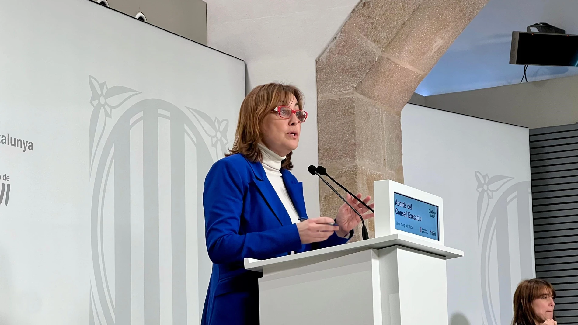 La consellera de Territorio, Vivienda y Transición Ecológica de la Generalitat, Sílvia Paneque, en una rueda de prensa tras el Consell Executiu de este martes EUROPA PRESS 11/03/2025