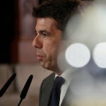Mazón y el presidente de la ACB comparecen en el Palau de la Generalitat 