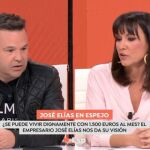 Tenso enfrentamiento en 'Espejo Público' entre Arantxa Tirado y José Elías: "Vienes solo porque eres rico"